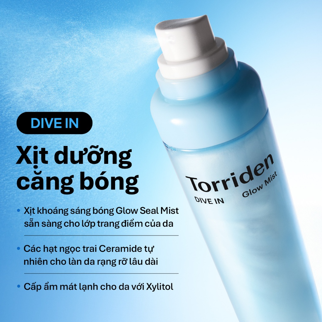 [TORRIDEN] Xịt dưỡng Torriden cấp ẩm da Dive In Glow Mist 120ml