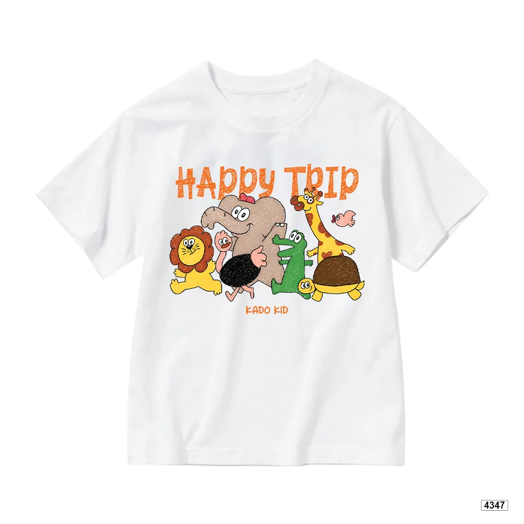 Áo thun bé trai bé gái form rộng Happy Trip Kado 4347_thumbnail_8