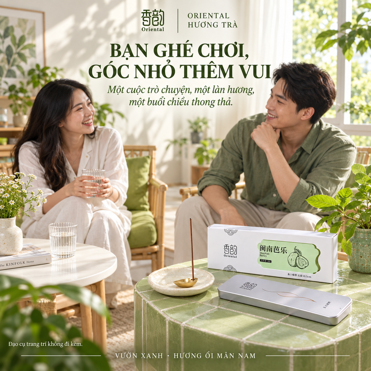 Vườn Xanh - Nhang thơm không tăm Oriental hương Ổi Mân Nam, 30 que, tặng đế cắm_thumbnail_5