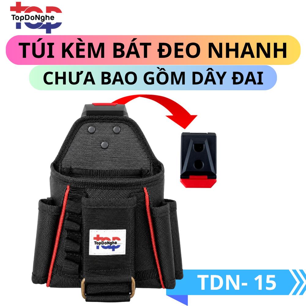 Túi Đựng Đồ Nghề Đeo Hông Bát Đeo Nhanh TDN-15 Top Đồ Nghề Top Tool Vải 1680D Cho Thợ Điện Kỹ Thuật