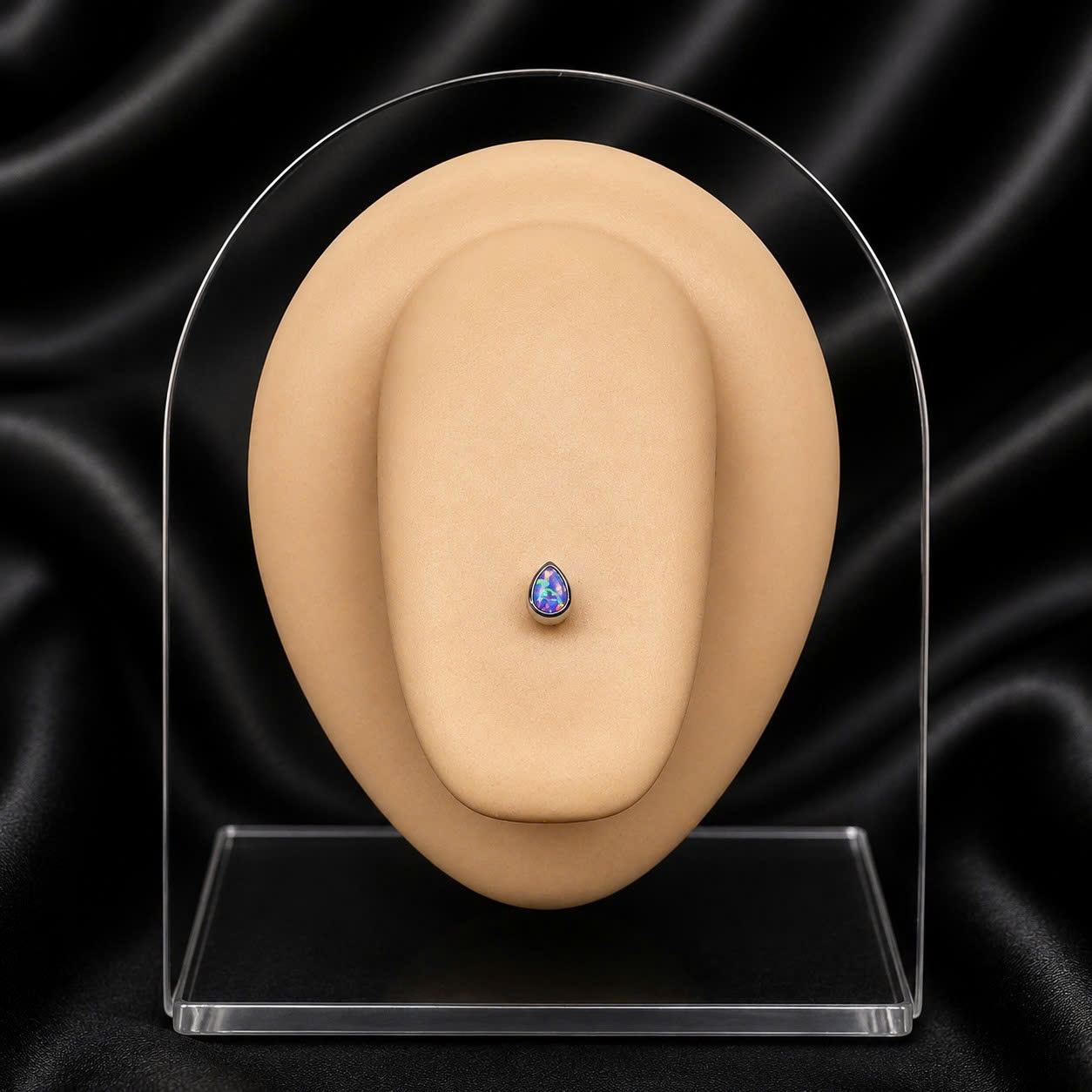 khuyên lưỡi titan giọt nước opal tím 3mm._thumbnail_3