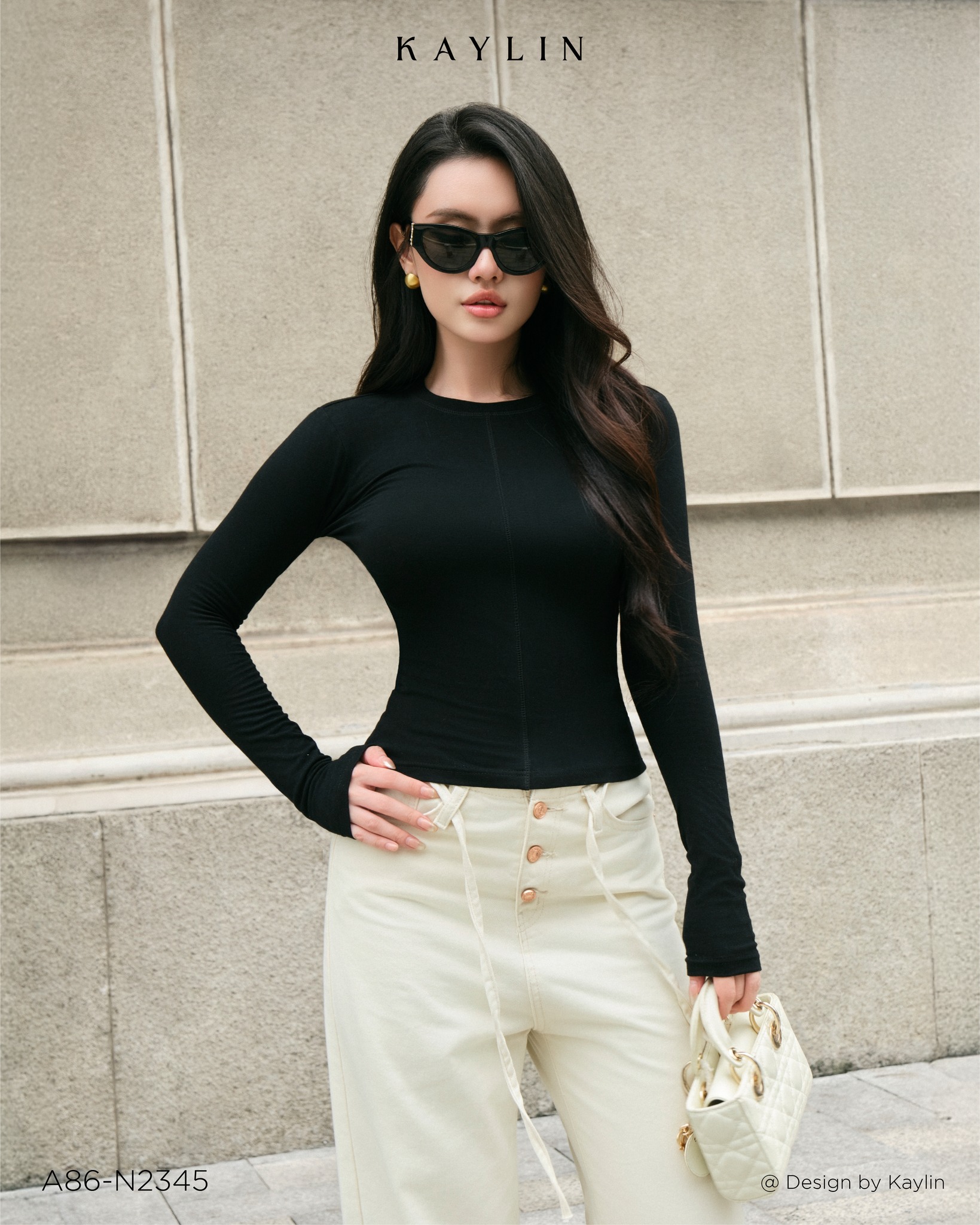 Áo Thun Basic Tay Dài KAYLIN Fit Top