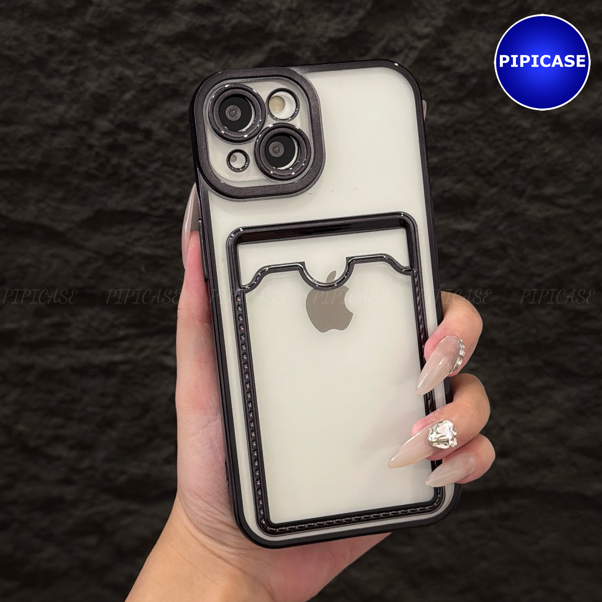 Ốp Lưng iPhone 14 - Ốp Thẻ - Đen_thumbnail_2