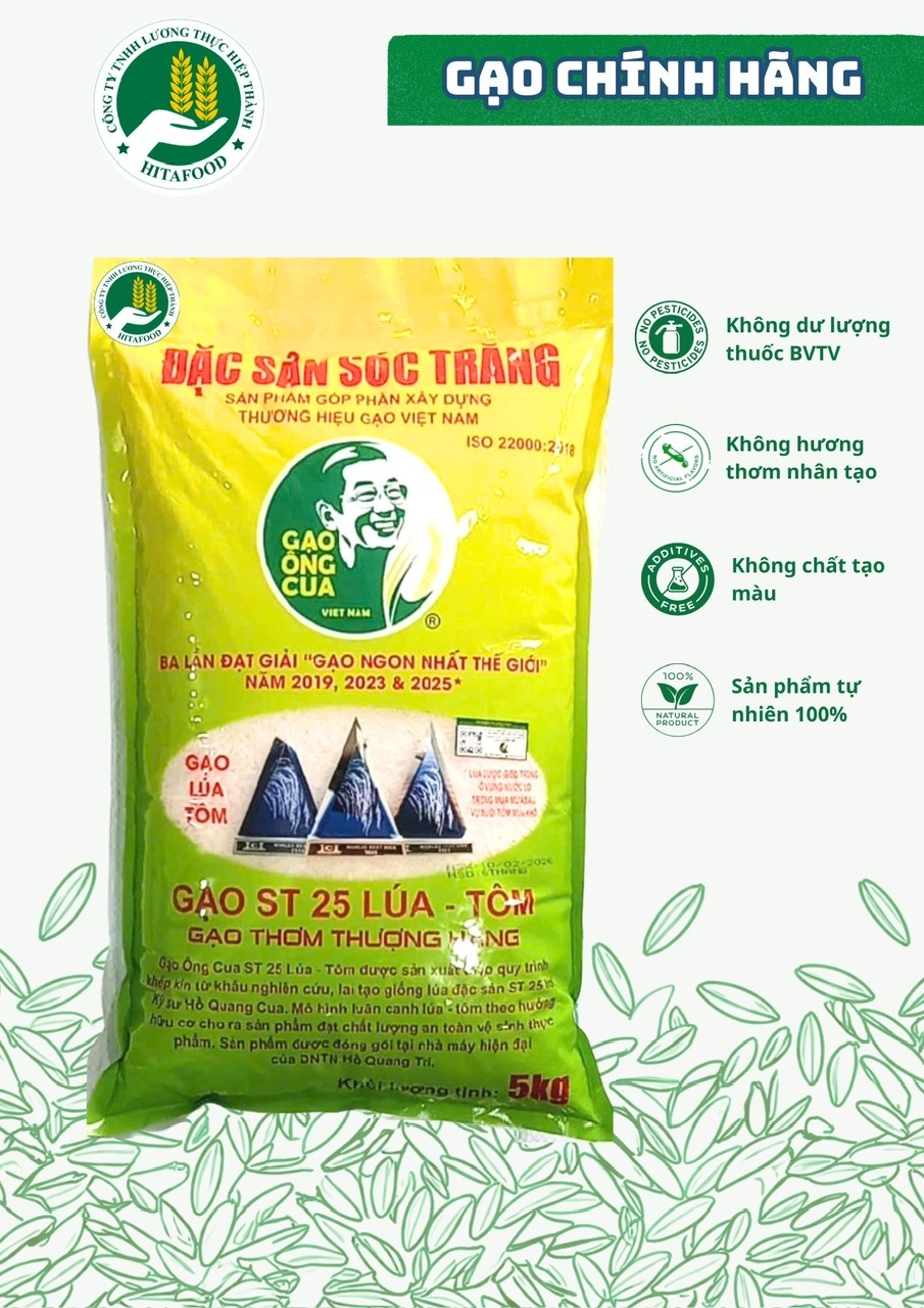 ST25 Lúa tôm túi 5kg