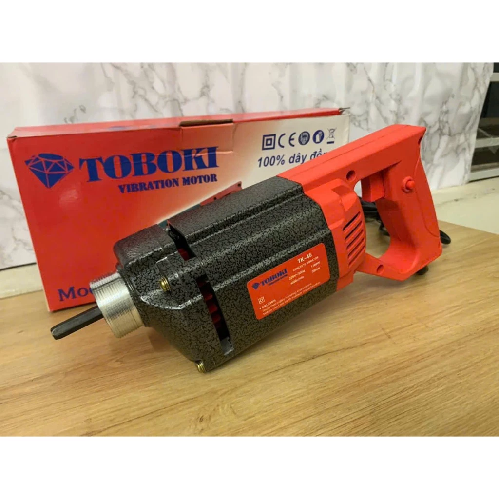Máy Đầm Dùi Bê Tông Điện TOBOKI Công Suất 950W Kèm Sẵn 1 Dây Đầm Dùi 1m5 - Giá rẻ_thumbnail_4