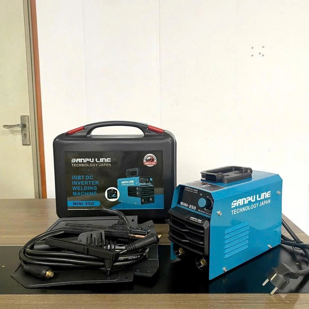 Máy Hàn Điện Tử Mini SANPU LINE ARC-250 – Máy Hàn Que Công Suất 250A, Thiết Kế Nhỏ Gọn, Dùng Cho Gia Đình Và Xưởng