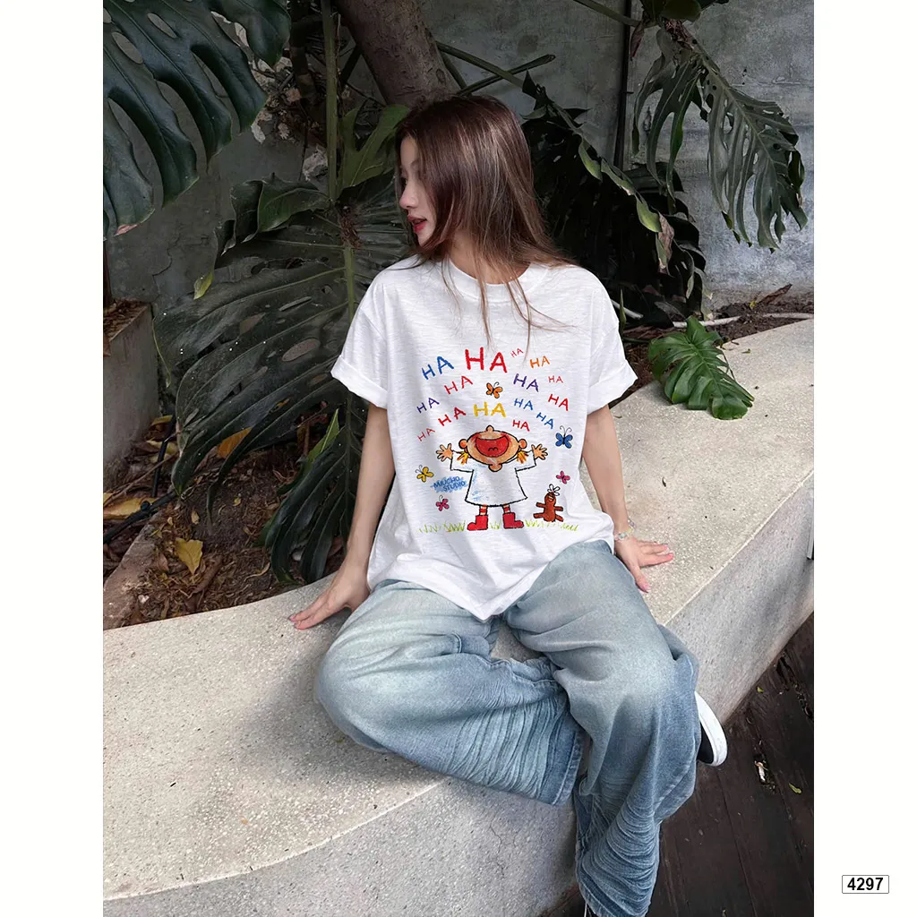 Áo thun boxy unisex chất vải xước Miucho 4297_thumbnail_2