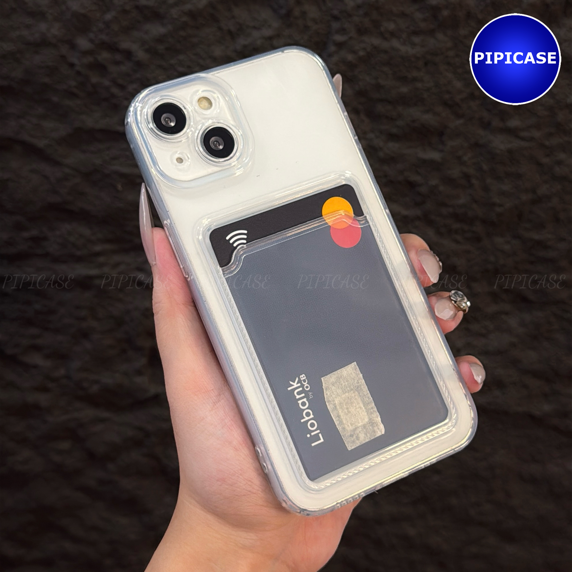 Ốp Lưng iPhone 14 - Ốp Thẻ - Trong Suốt_thumbnail_1