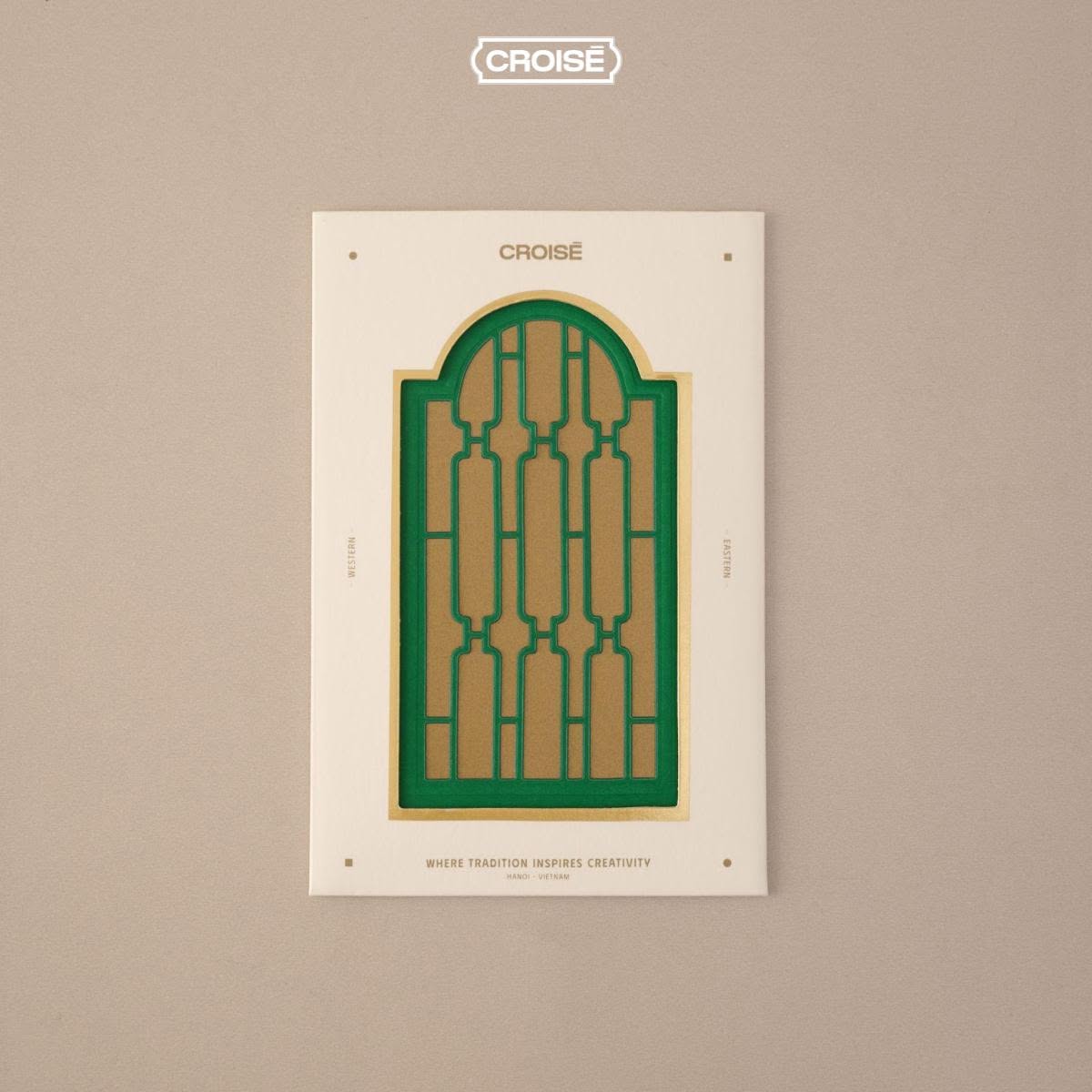 Postcard CROISÉ hoạ tiết cửa vòm Đông Dương – Maison Bagian – bìa cắt nổi 3D nghệ thuật, trang trí & quà tặng_thumbnail_4