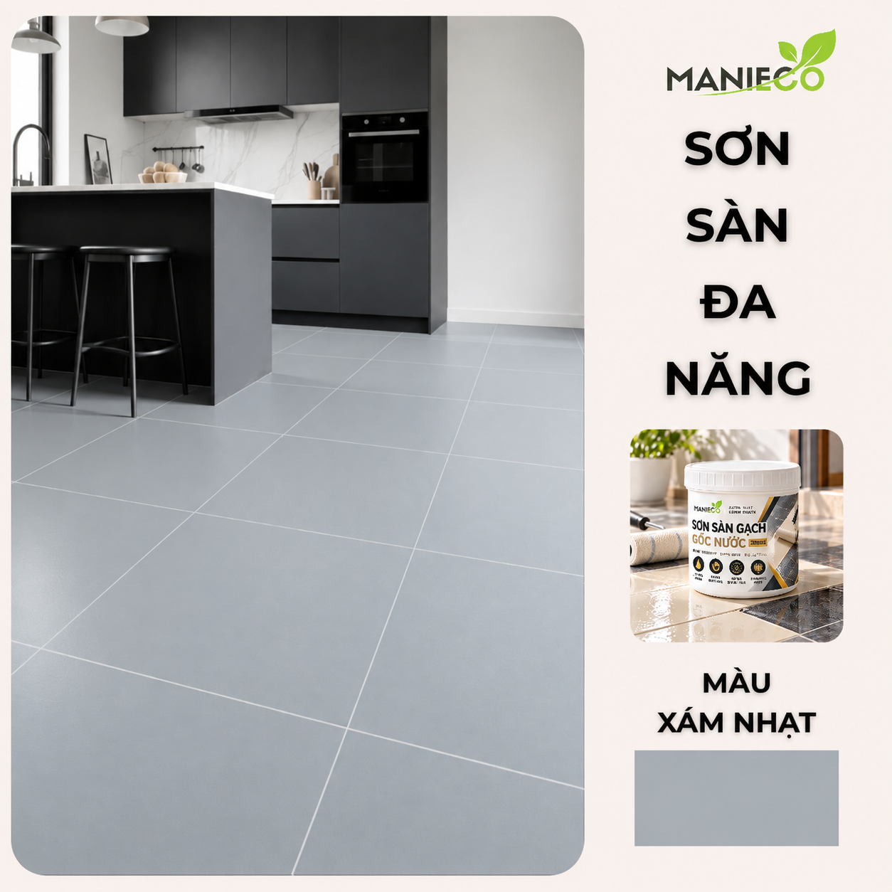 Sơn Gạch, Sàn Đa Năng, Sơn Trên Các Bề Mặt Sàn Gỗ, Gạch, Đá, Xi Măng, Sơn Gốc Nước An Toàn, Mùi Dễ Chịu. Dung Tích 1KG = 5-6m2_thumbnail_20