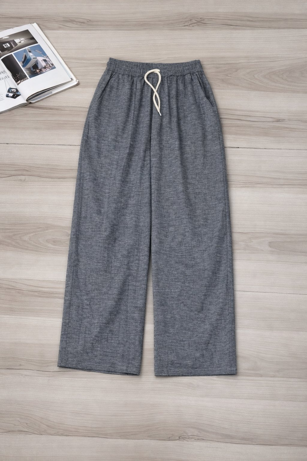 Quần suông linen bột lưng thun dây rút_thumbnail_3