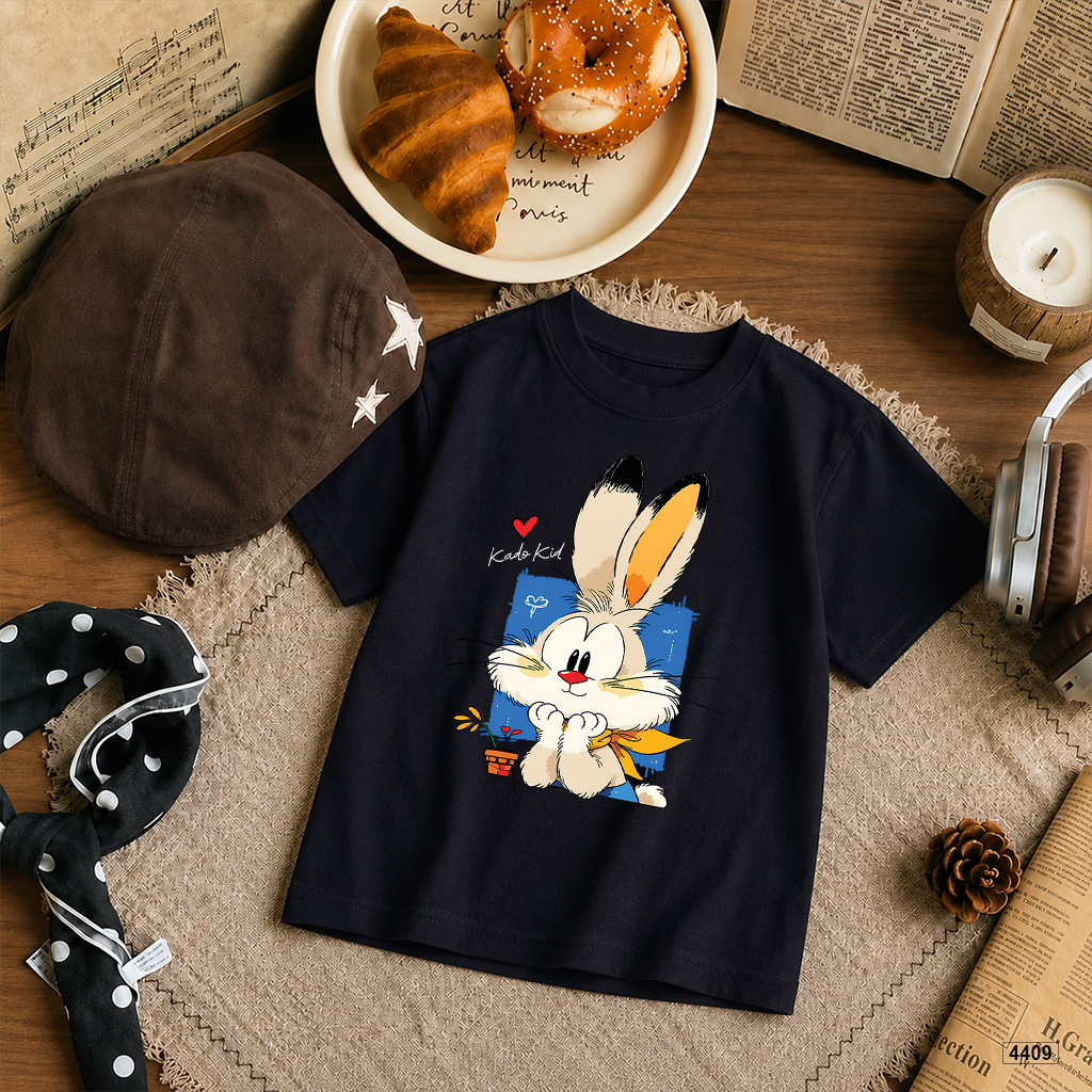Áo thun bé gái form rộng bunny love Hàn Quốc Kado 4409_thumbnail_6