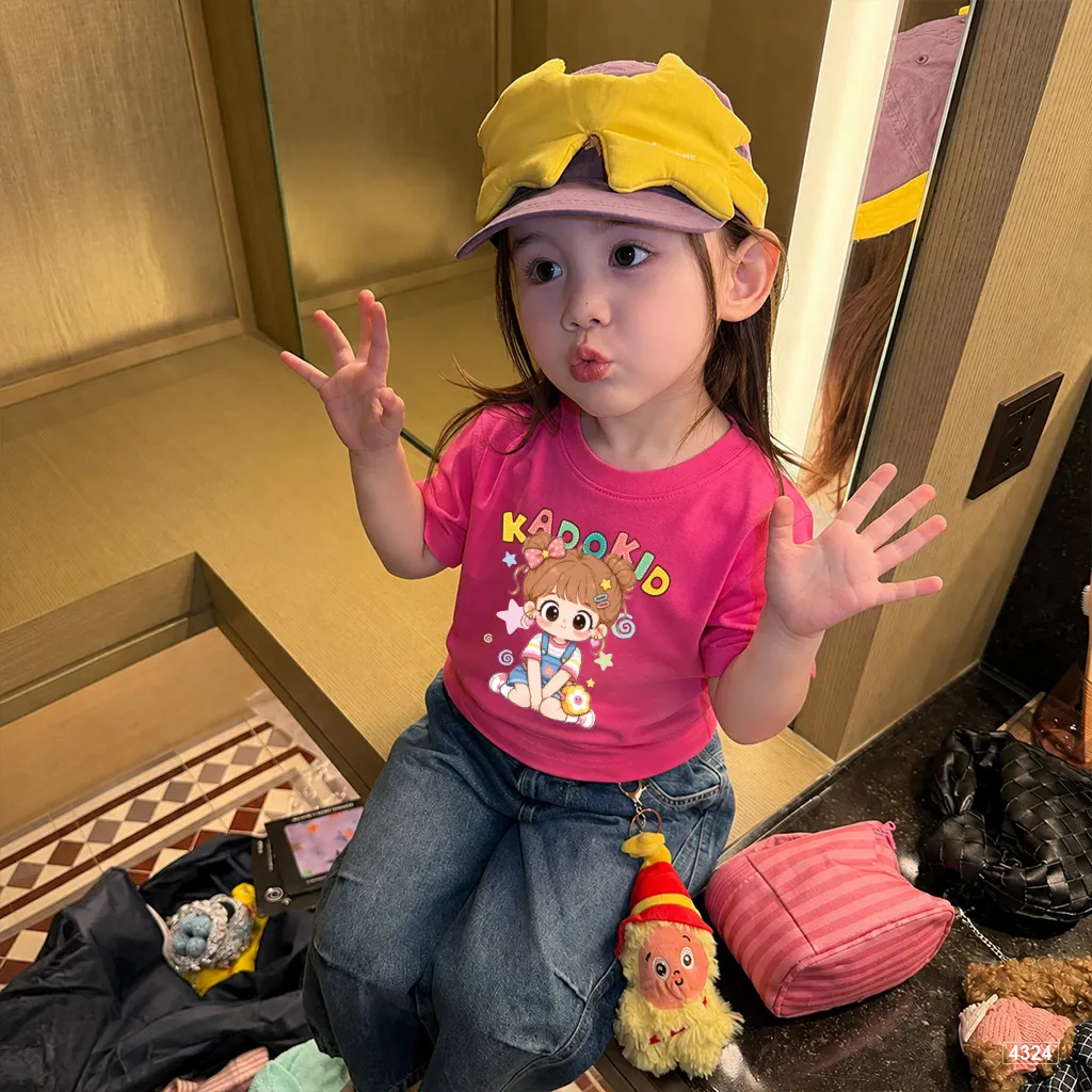Áo thun bé gái form rộng Kado Kid Cute Girl Kado 4324_thumbnail_4