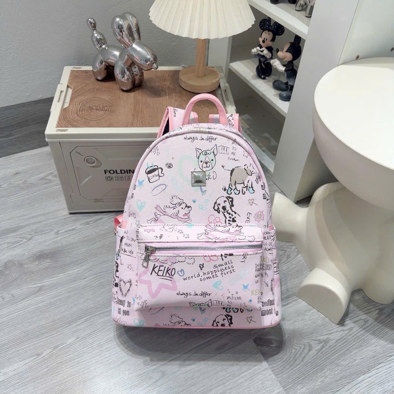 Balo Họa Tiết Vẽ Doodle Cá Tính Cunbag Balo Phong Cách Hàn Quốc Đi Chơi Dạo Phố Cho Học Sinh BL394
