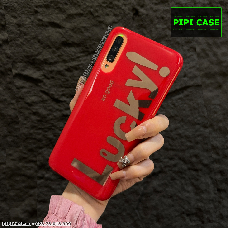 Ốp Lưng Samsung A70 - Lucky - Đỏ
