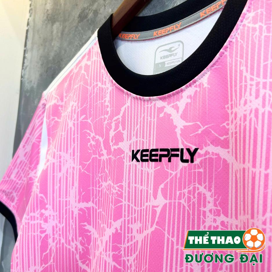 Quần Áo Bóng Đá Không Logo Keepfly Light Hồng Thun Mè 6D Thoáng Khí Thể Thao Đương Đại_thumbnail_4