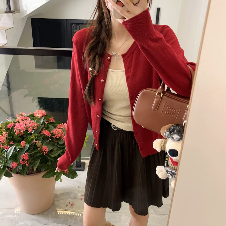 Lucas - Áo len cardigan cổ tròn cài cúc basic_thumbnail_6