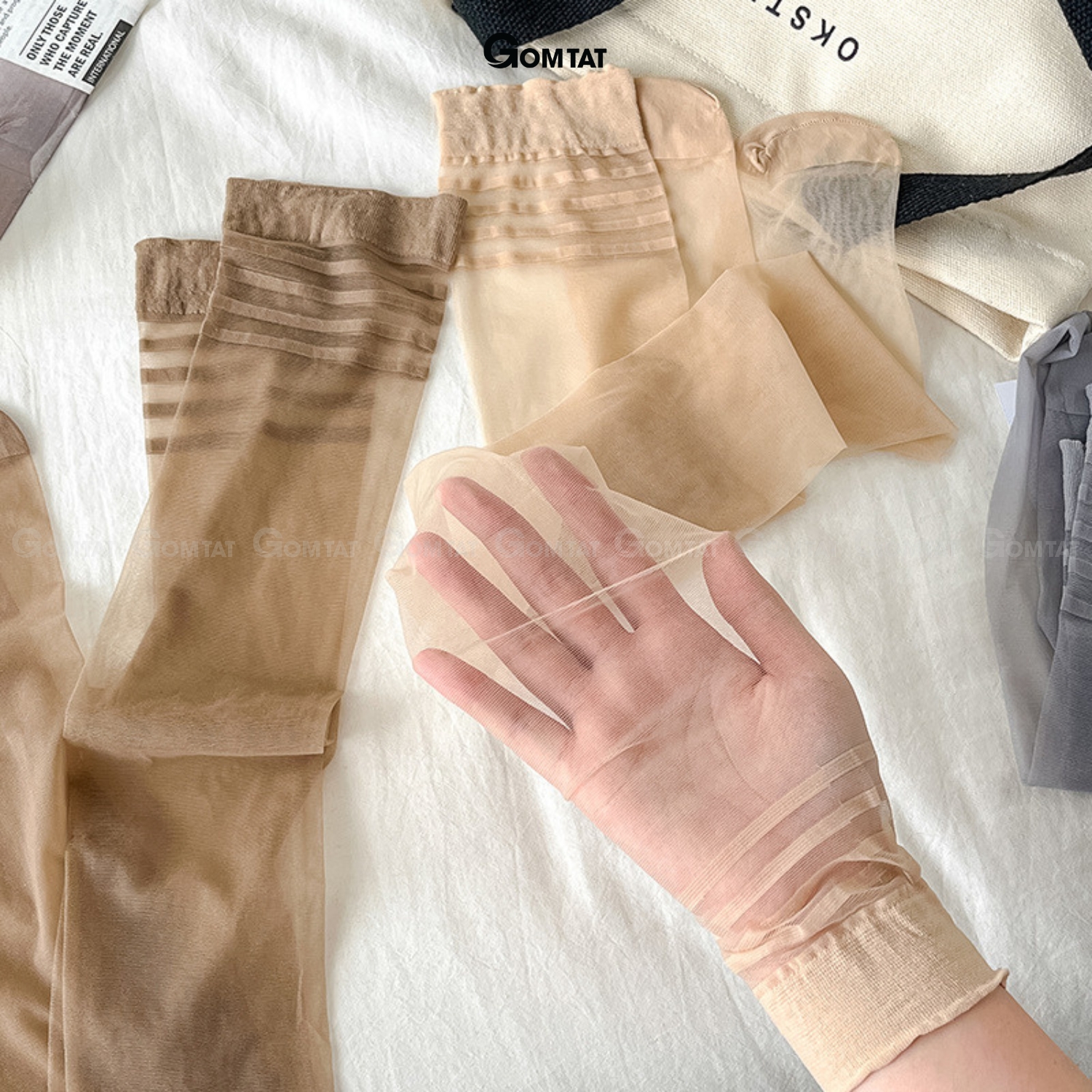 Set 10 đôi tất vớ dài qua gối nữ GOMTAT che khuyết điểm siêu dai, chất liệu sợi poly mềm mịn co giãn - GUO-A104_thumbnail_6