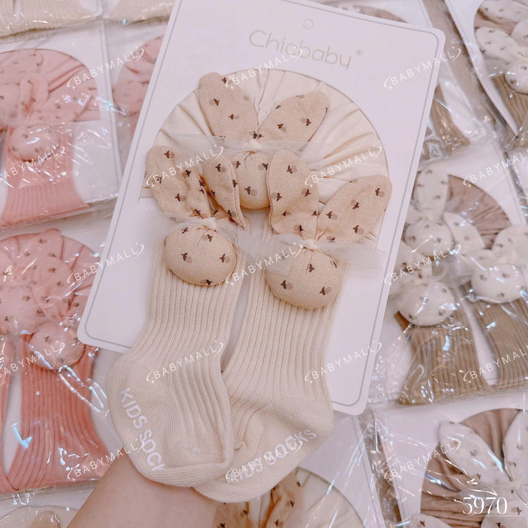 Set phụ kiện Tuban + tất Chicbaby 0-6M_thumbnail_6