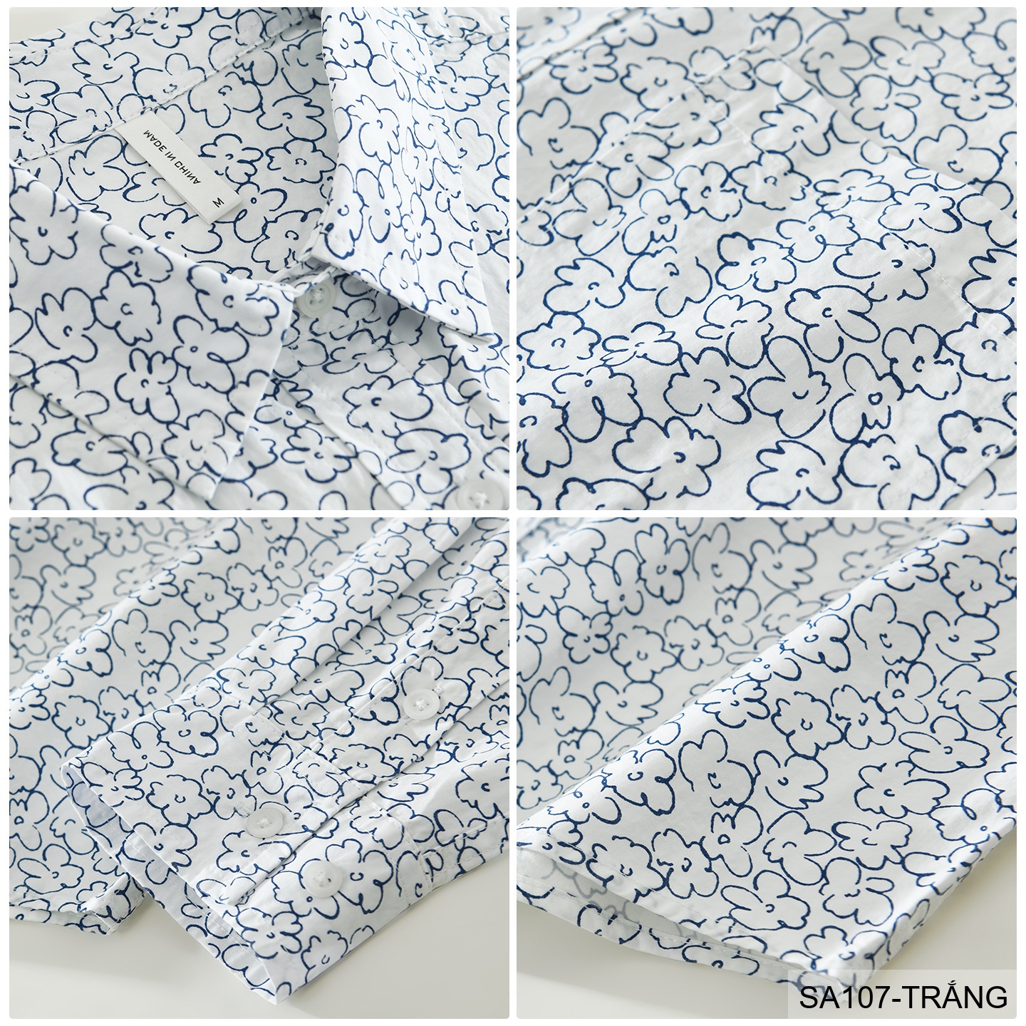 SA107 - Áo sơ mi nam dài tay họa tiết hoa phong cách Nhật Bản, dáng rộng thoải mái, chất liệu cotton mềm mại_thumbnail_1