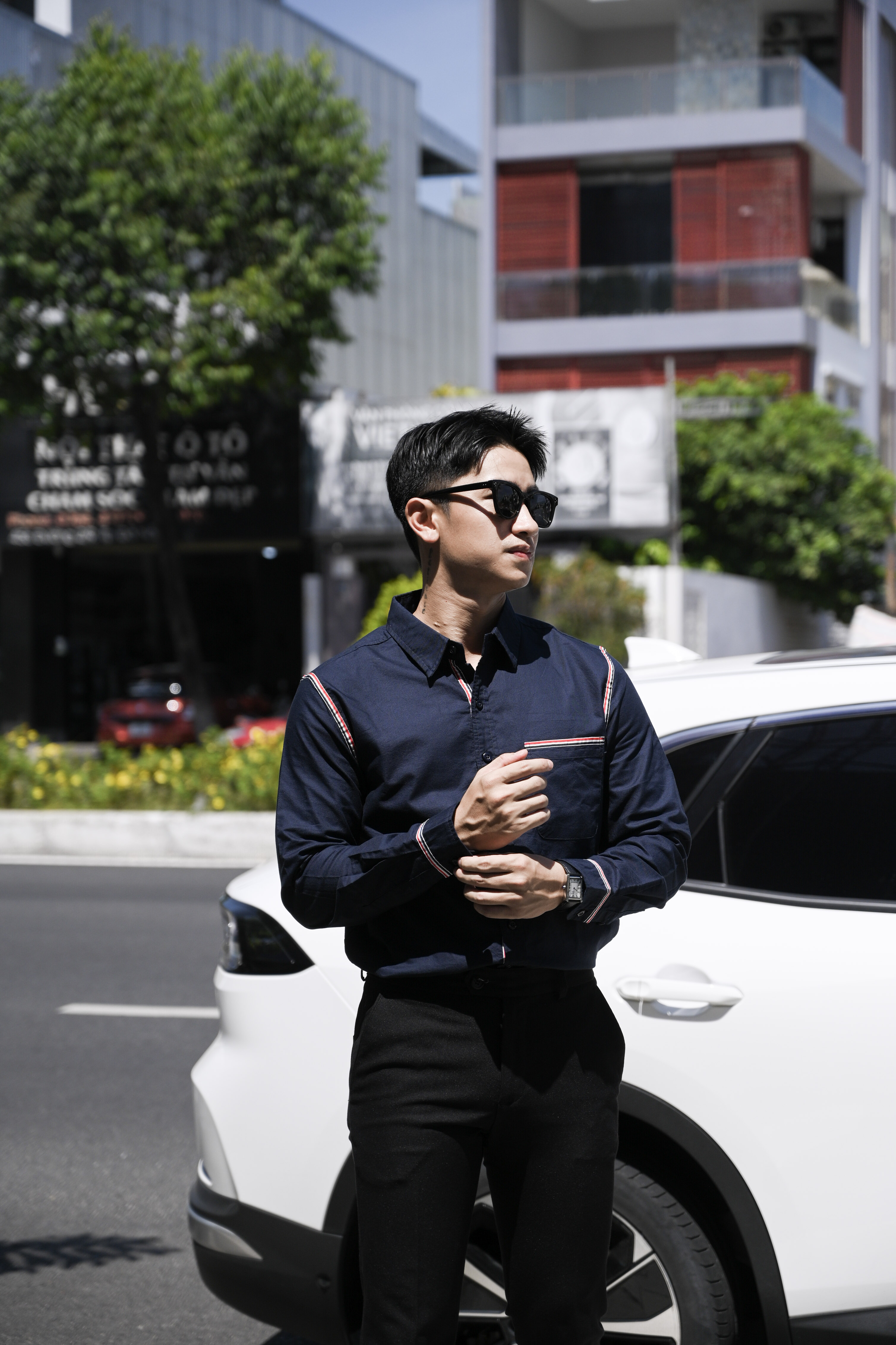 SA71 - Áo sơ mi nam dài tay phong cách Nhật, dáng rộng, cotton 100%, 3 màu Xanh Hoàng Gia, Xanh Nhạt, Trắng_thumbnail_17