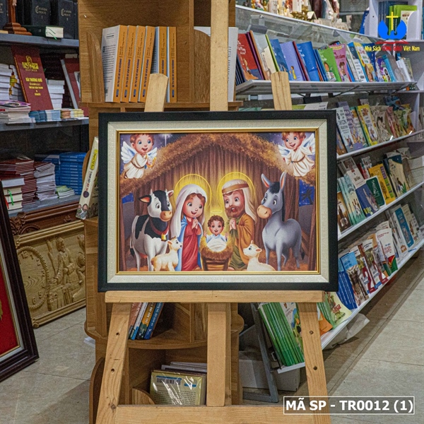 Tranh Canvas Gia Đình Thánh Gia mẫu 23 (35x50cm)
