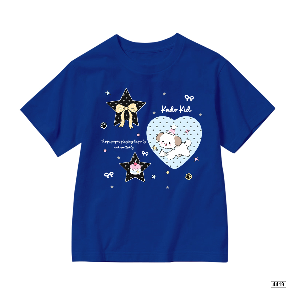 Áo thun bé trai bé gái form rộng happy puppy Hàn Quốc Kado 4419_thumbnail_12