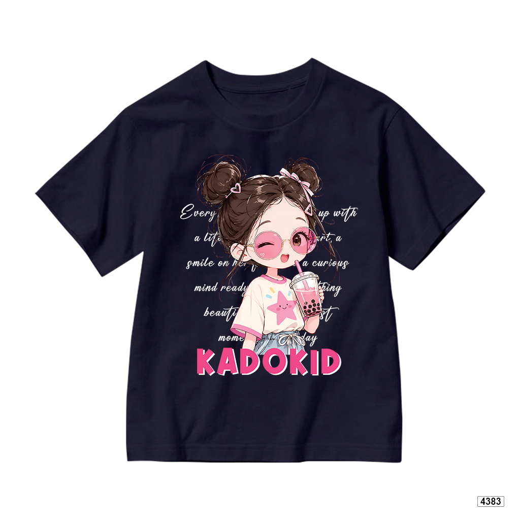 Áo thun bé gái form rộng bubble tea Kado 4383_thumbnail_11