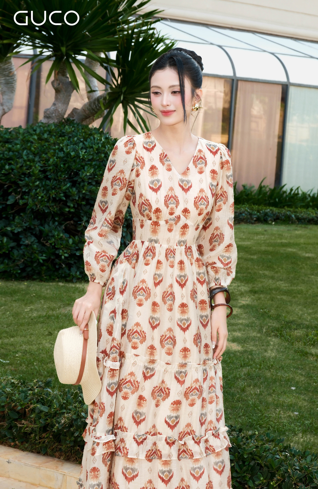 GUCO Đầm Maxi Resort Họa Tiết_thumbnail_3