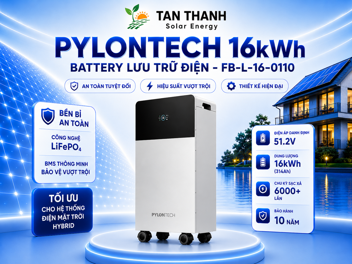 Pin Lưu Trữ Điện Pylontech