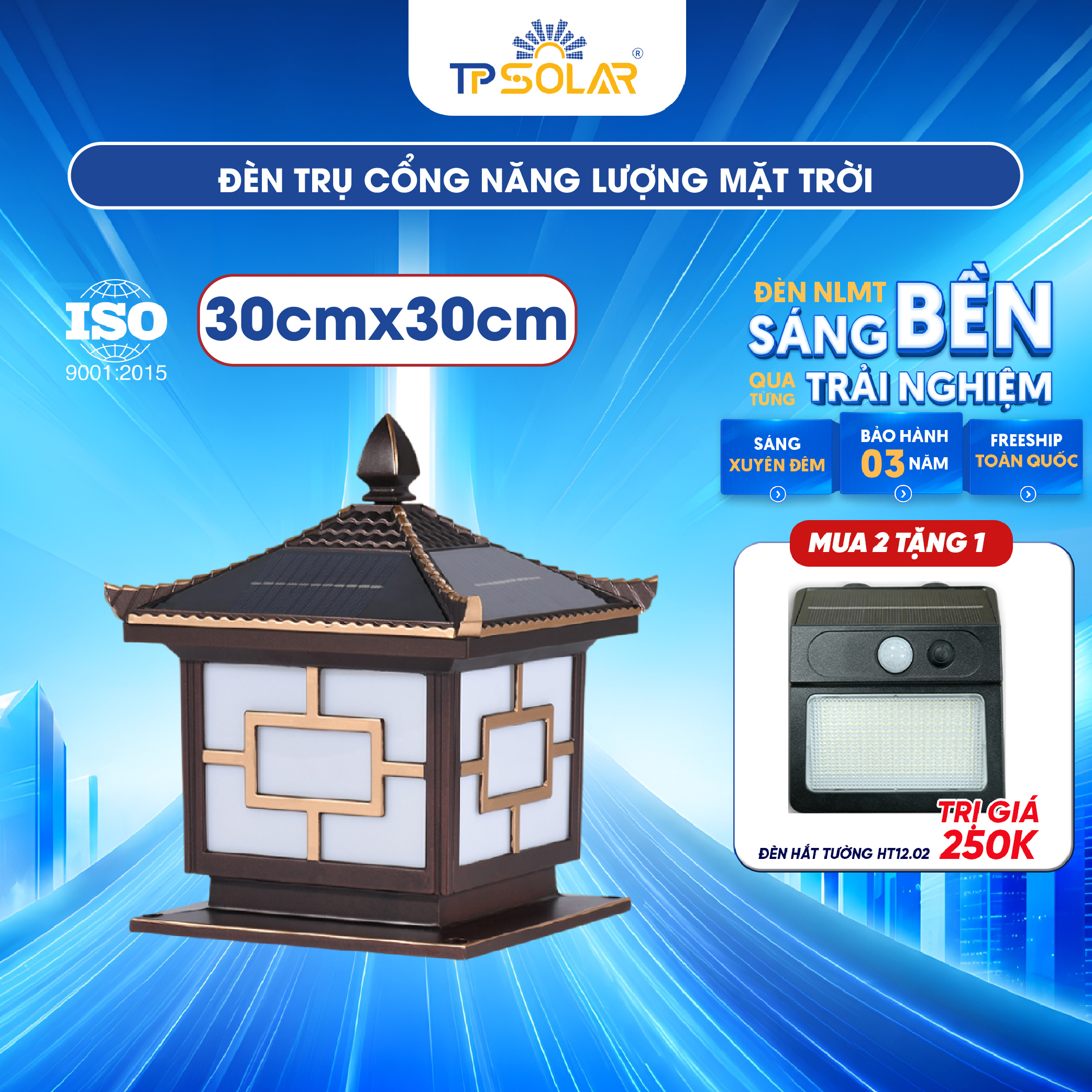 Đèn trụ cổng mái ngói năng lượng mặt trời TP SOLAR TC01_thumbnail_8