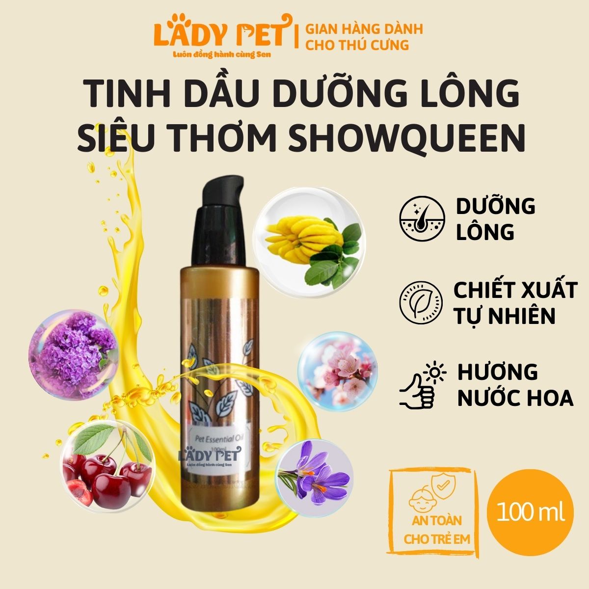 Tinh dầu dưỡng lông Showqueen