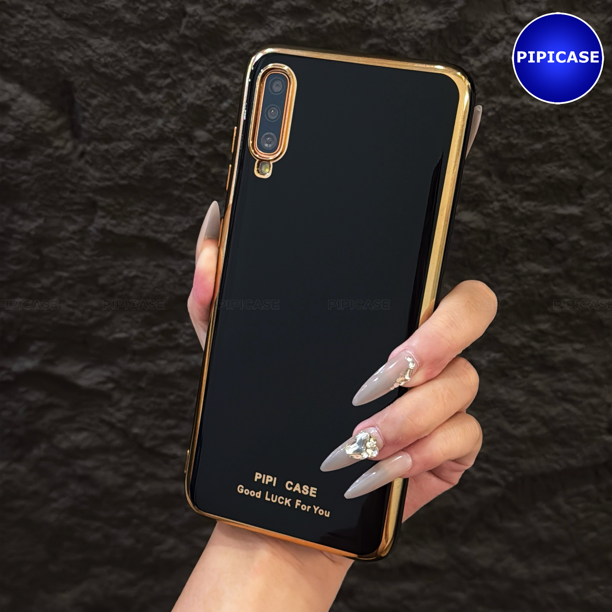 Ốp Lưng Samsung A70 - Royal - Đen
