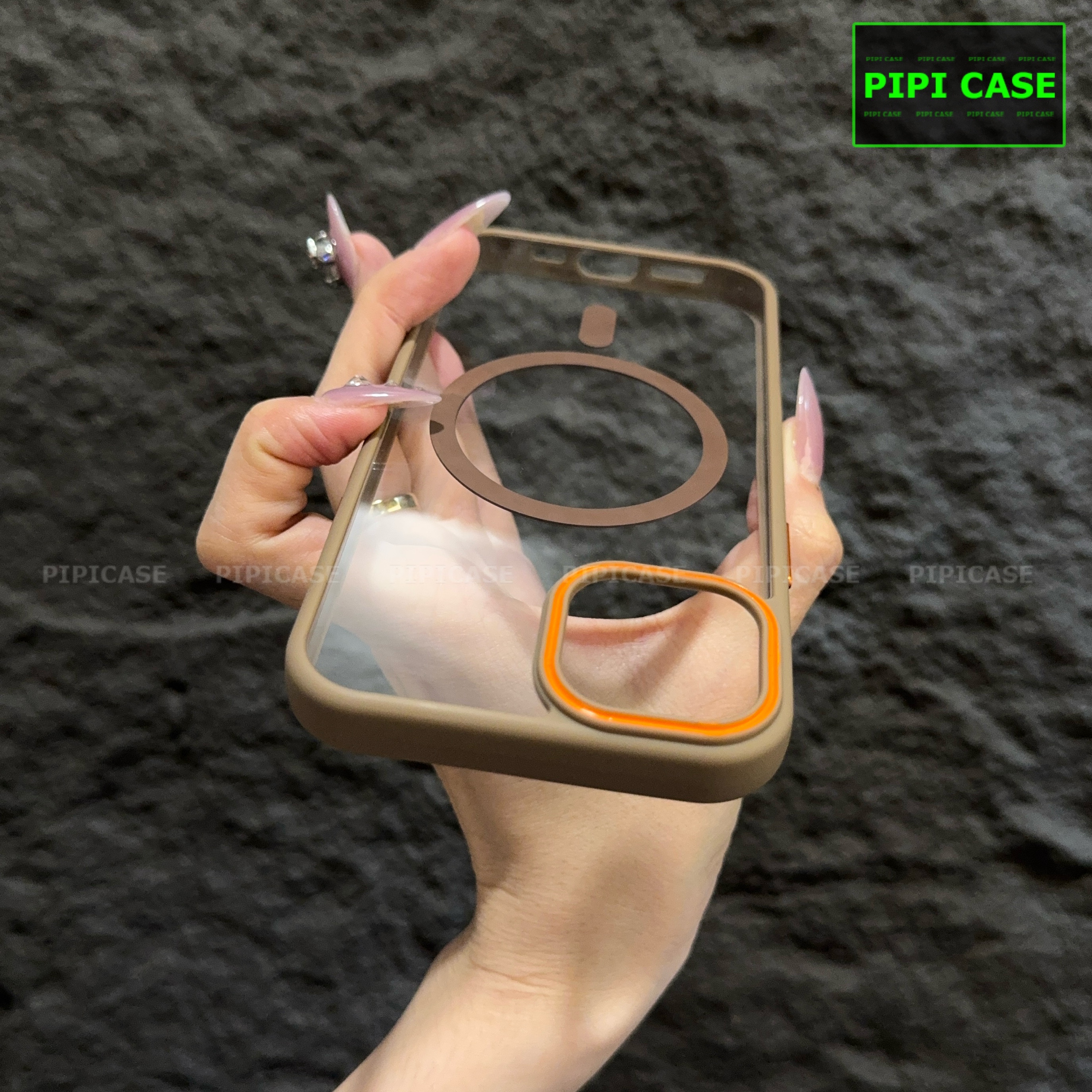 Ốp Lưng iPhone 14 Plus - KM Color - Nâu_thumbnail_2