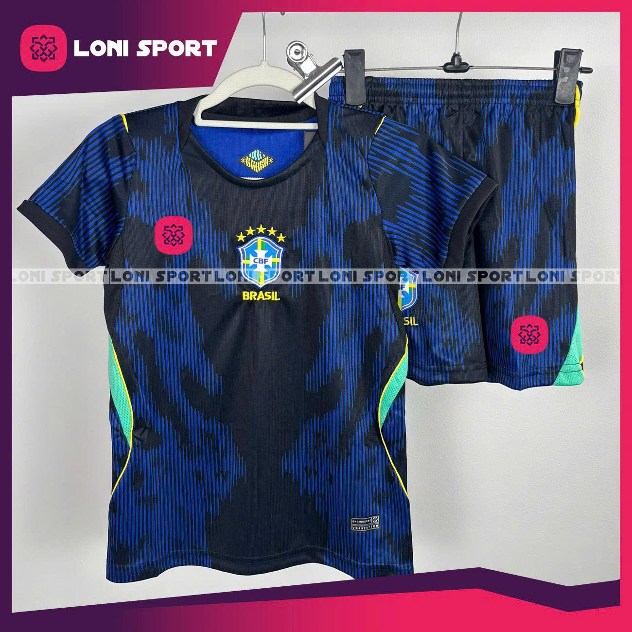 Bộ Kid Brazil sân khách xanh  World Cup 2026