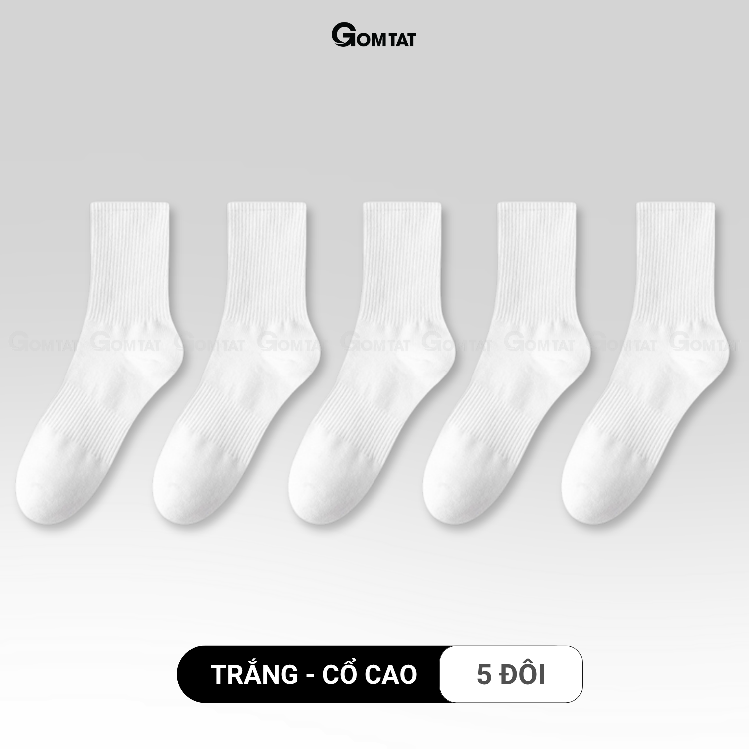 Combo tất trơn cổ cao/trung/ngắn GOMTAT, tất thể thao basic chất cotton thoáng khí - OAS-1704_thumbnail_13