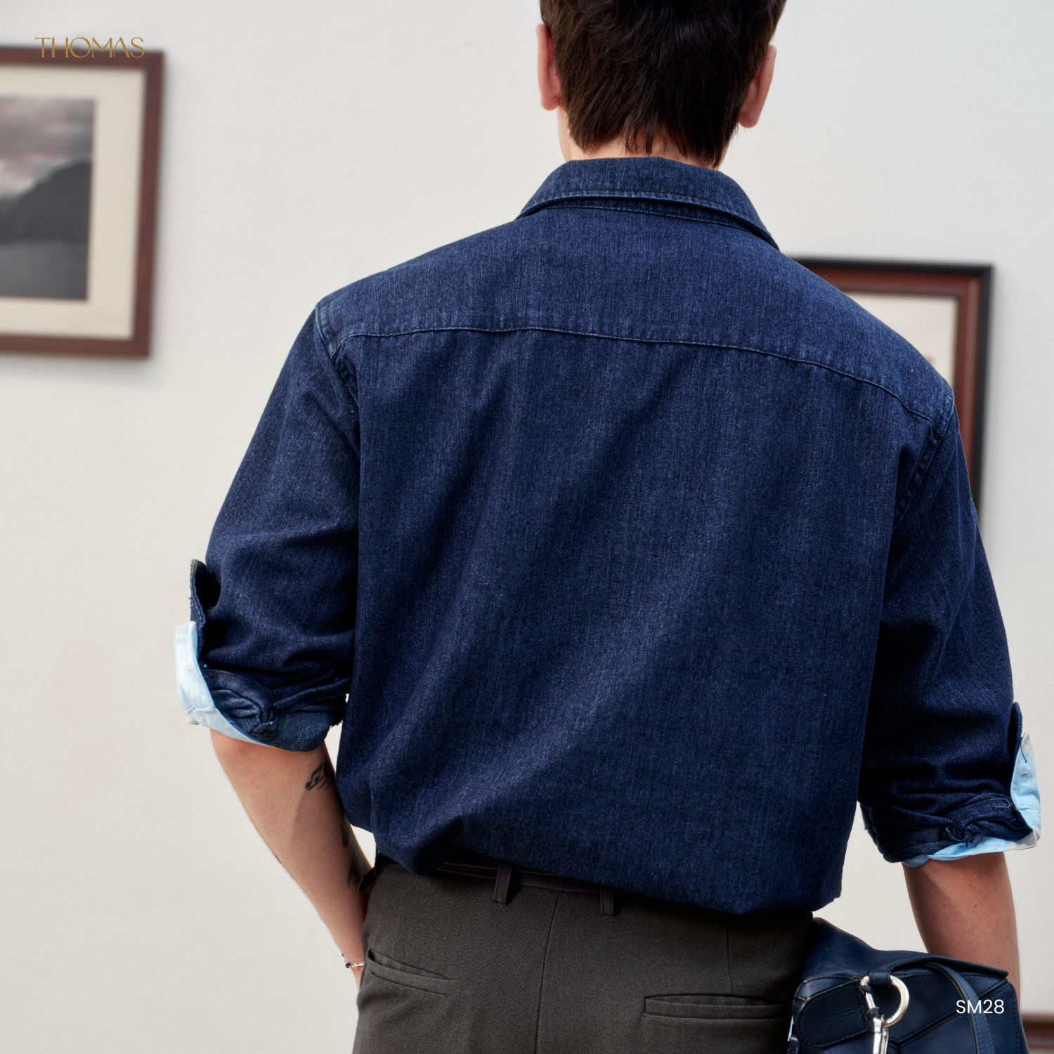 Áo Sơ Mi Dài Tay Dylan Vải Denim Form Regular_thumbnail_4