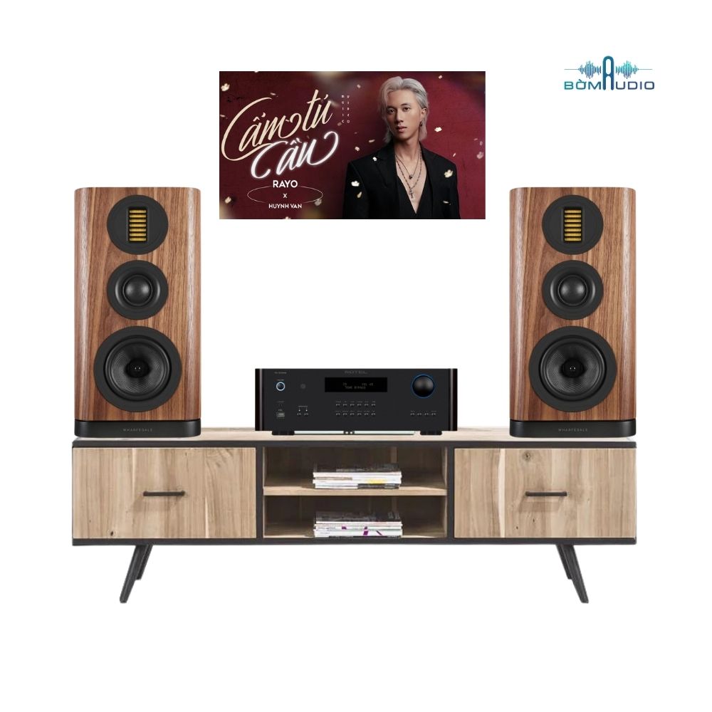 Combo Amply ROTEL RA-1572MKII + Loa Bookshelf WHARFEDALE EVO 5.2 - ROW6