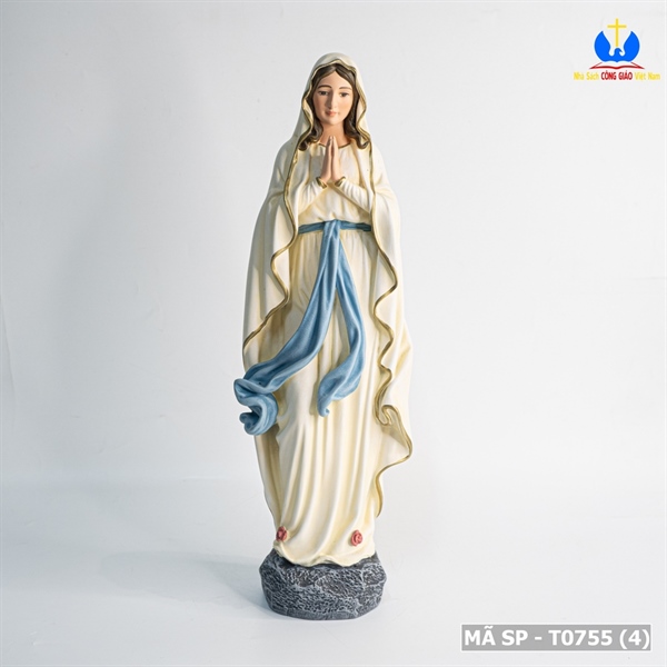 Tượng Đức Mẹ Lộ Đức 50cm vẽ tay