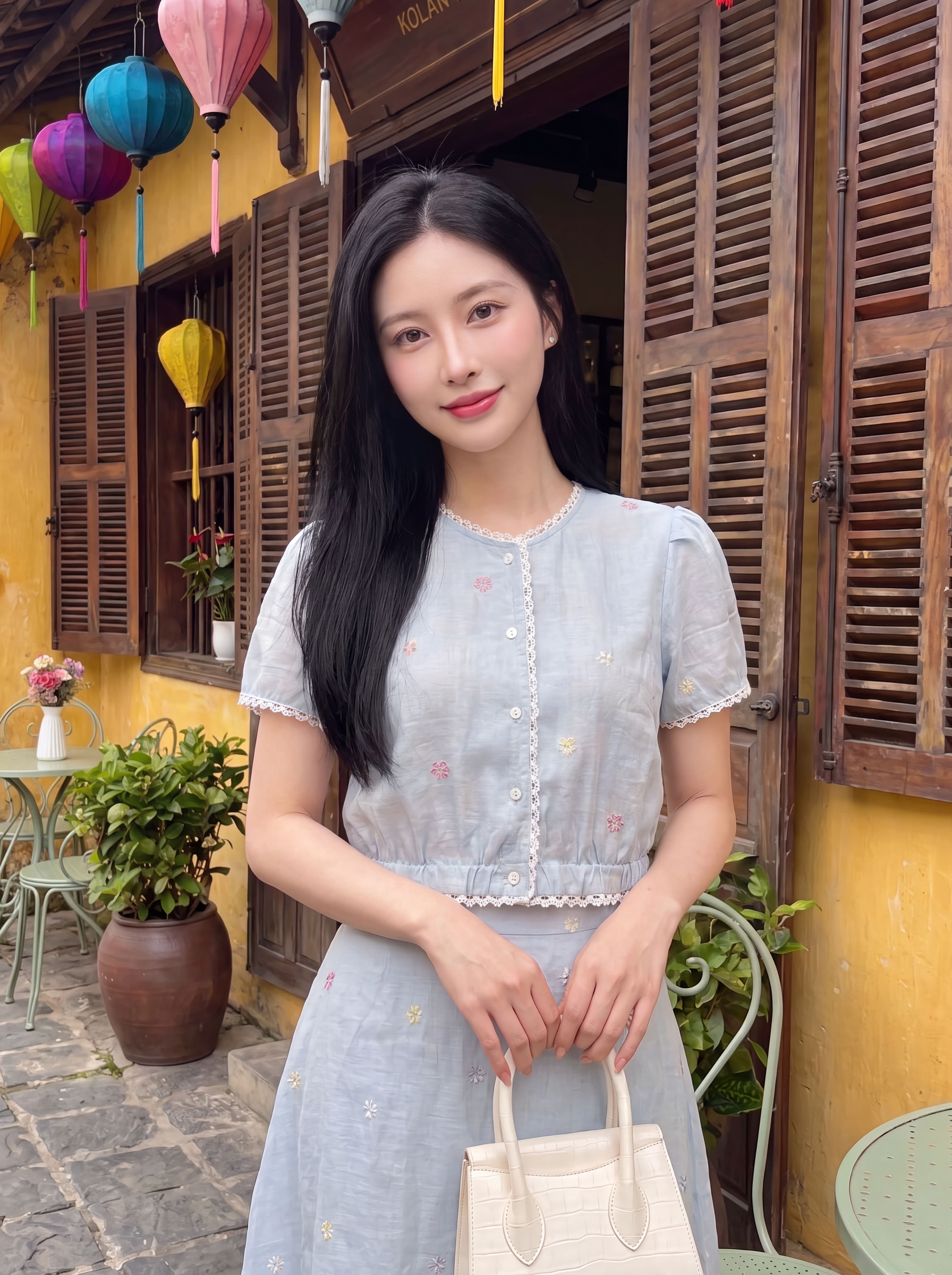 Sét tơ thêu hoa phối ren 605004_thumbnail_3
