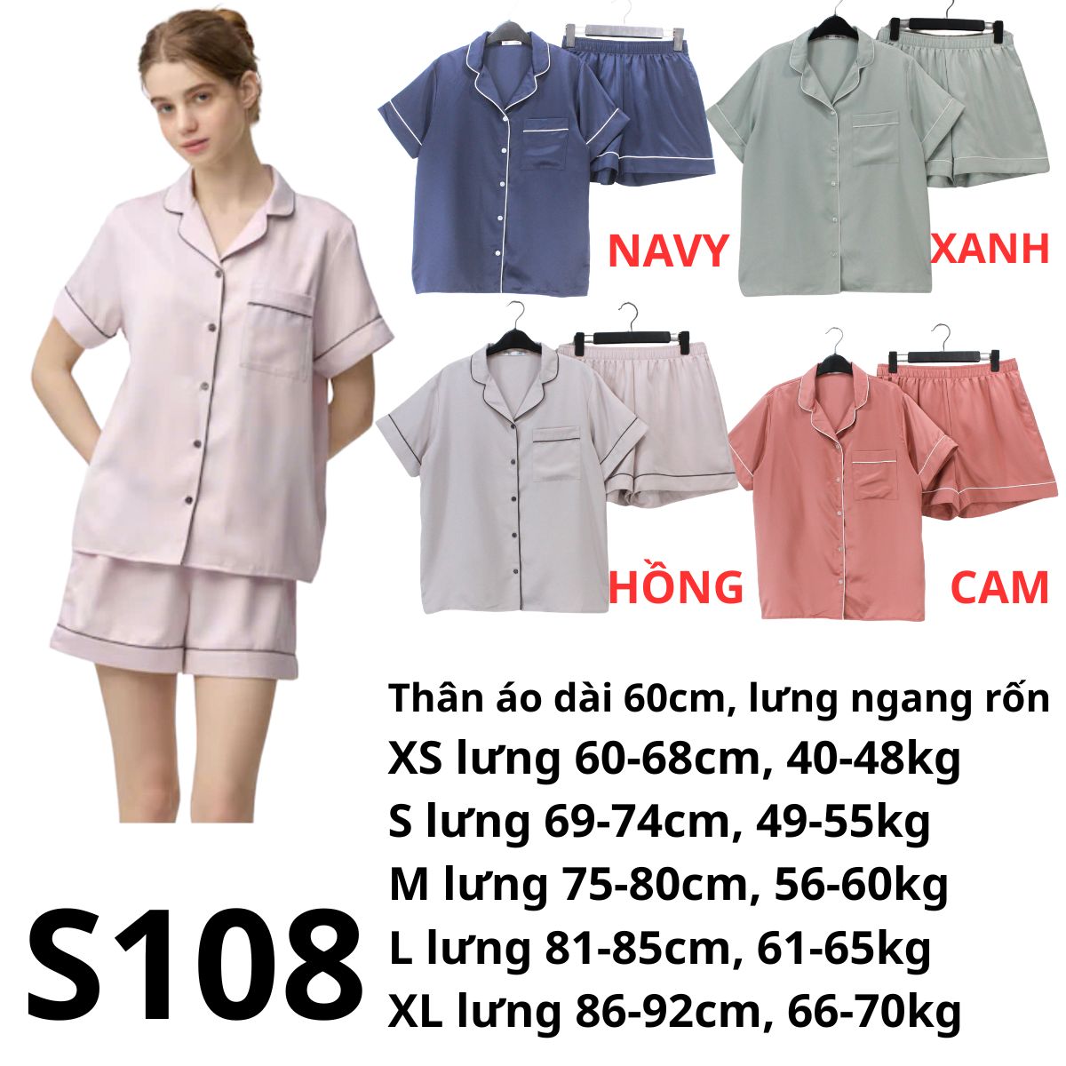 S108 - Set bộ Pizama