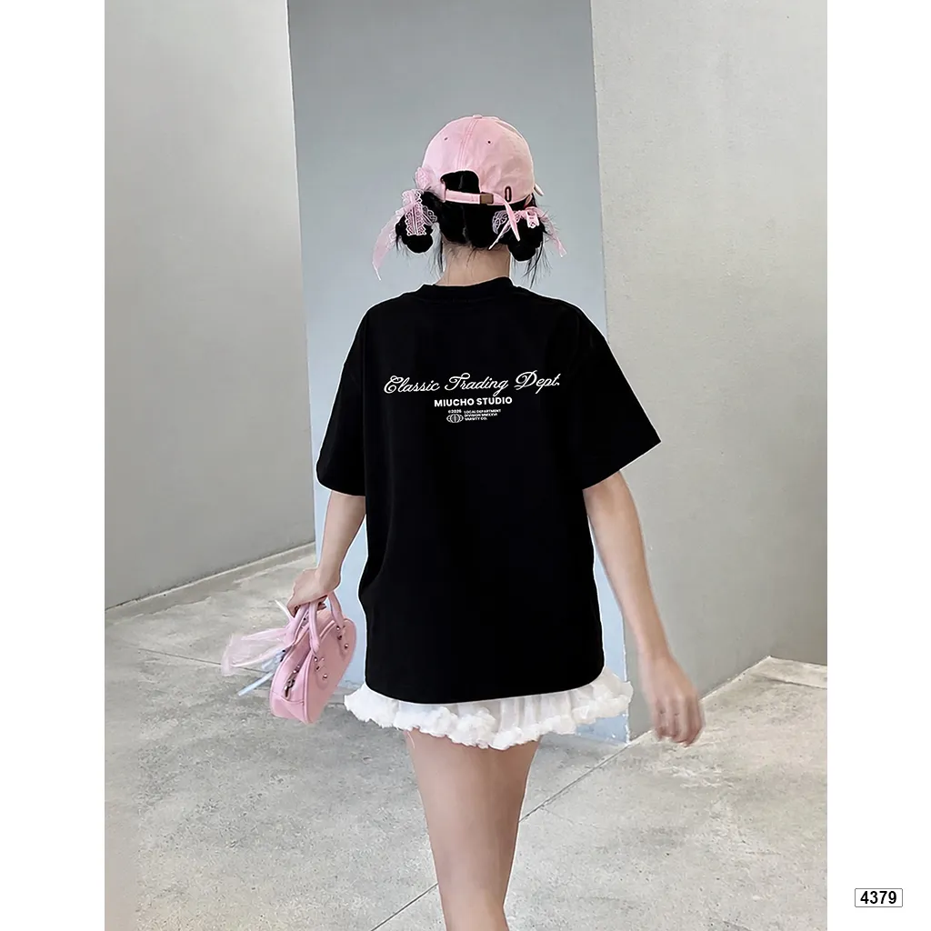 Áo thun unisex classic trading dept form boxy Miucho 4379_thumbnail_5
