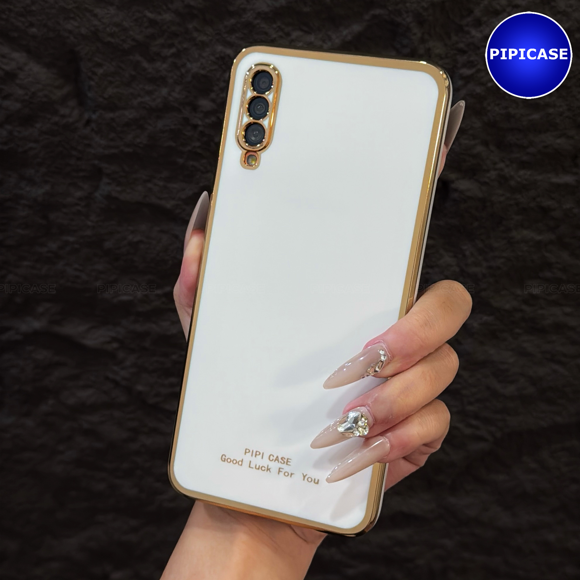 Ốp Lưng Samsung A70 - Royal - Trắng