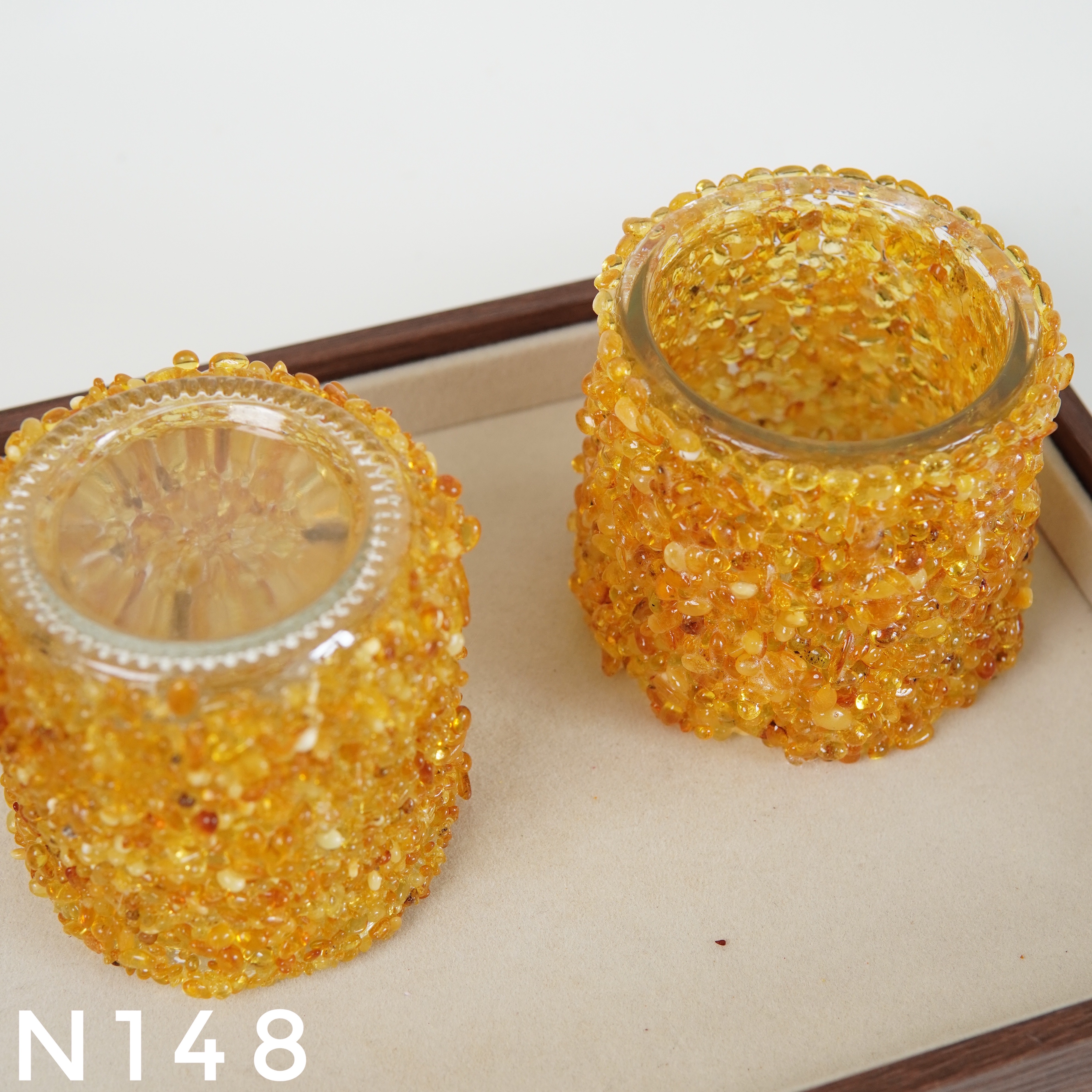 Cốc Đựng Trang Trí Hổ Phách – N148