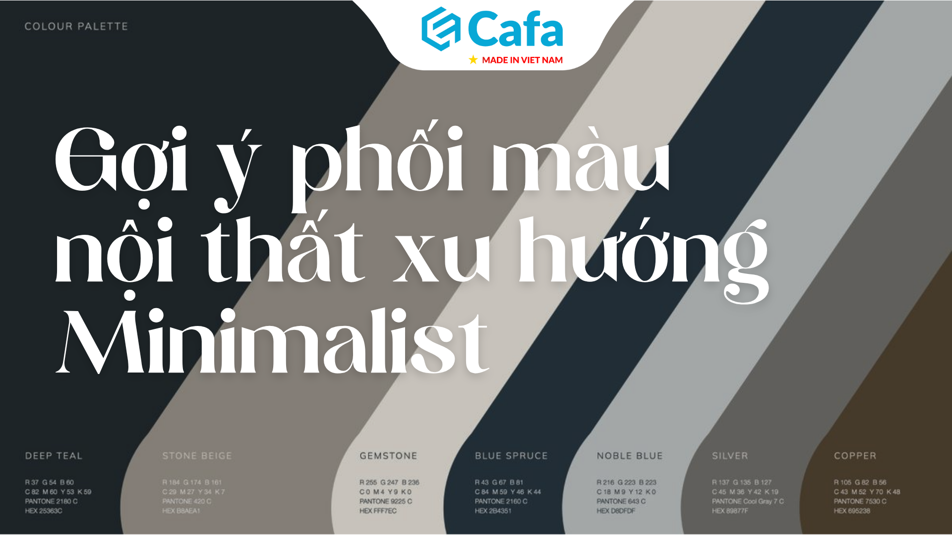 Gợi ý phối màu nội thất chuẩn xu hướng Minimalist 2026.