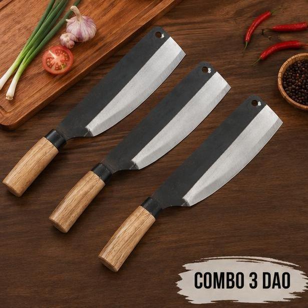 Dao mới rèn thủ công - Dao chui - thép đen siêu bén - cỡ trung_thumbnail_2