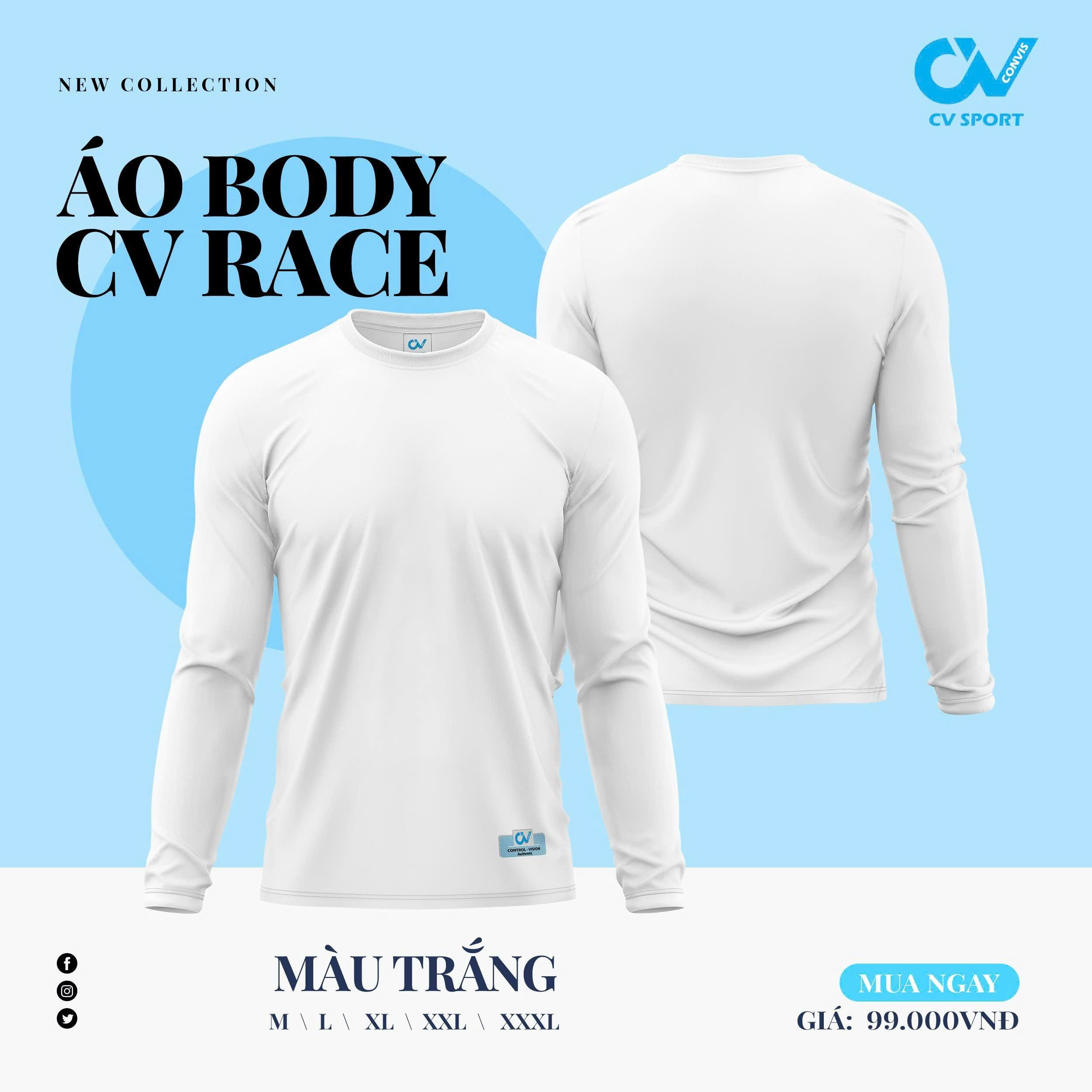 Áo Body CV Tay Dài Áo Lót Giữ Nhiệt Chống Nắng Thun Co Giãn Thoáng Khí Thoát Mồ Hôi