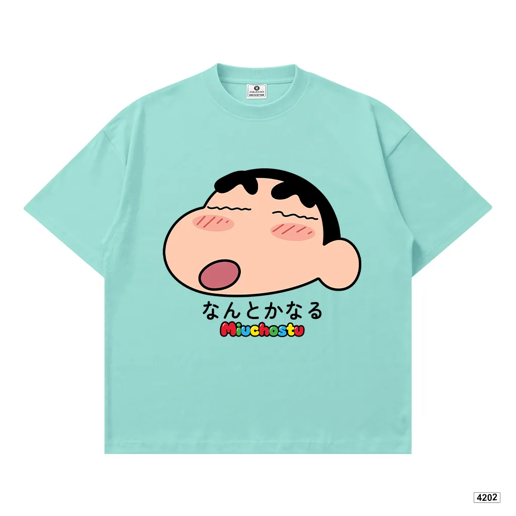 Áo thun boxy nam nữ Shiin cute Miucho 4202