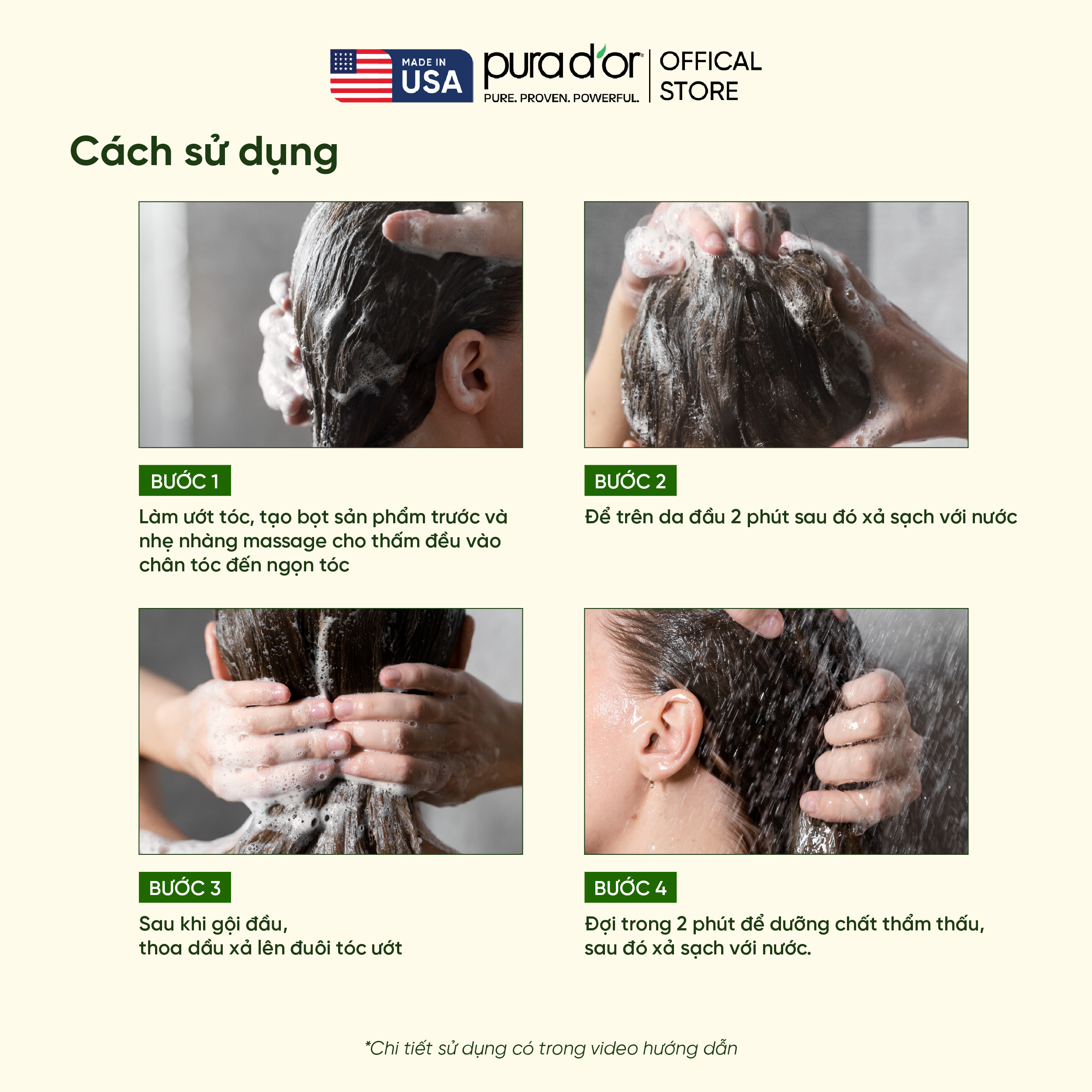 Combo 3 Bước Dầu Gội, Dầu Xả, Giảm Rụng Tóc Organic Pura D'or Biotin Gold Label 236ML | Chăm Sóc Tóc, Chăm Sóc Da Đầu, Dưỡng Tóc, Hỗ Trợ Mọc Tóc_thumbnail_3