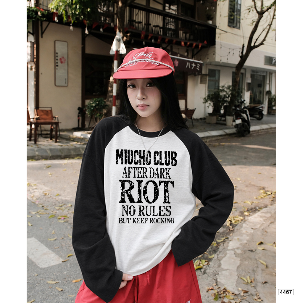 Áo tay dài boxy unisex cổ tròn cotton xược Miucho 4467_thumbnail_5